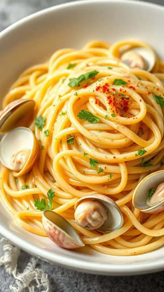 quick seafood pasta dish