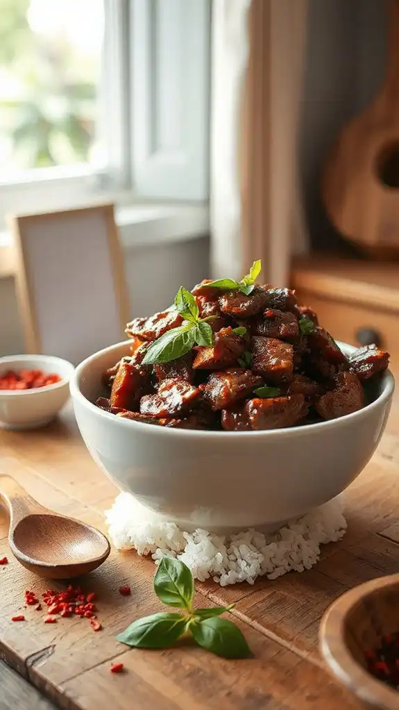 quick thai basil beef