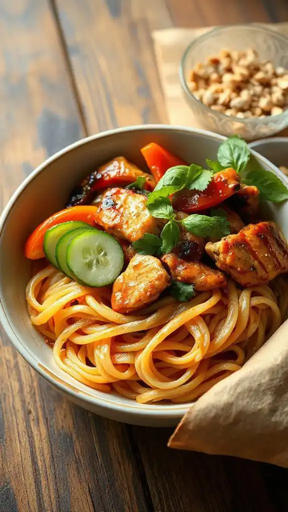 quick thai noodle dish