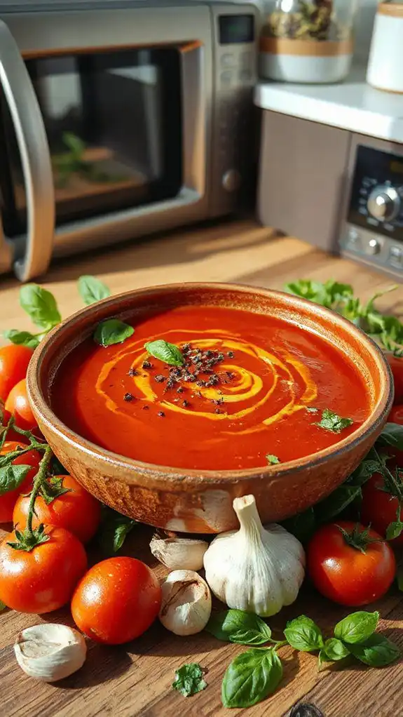 quick tomato basil soup