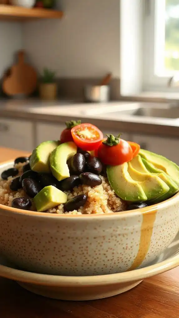 quinoa and black beans