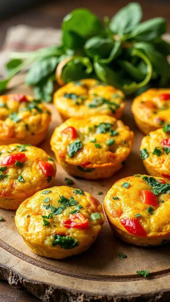 quinoa and veggie frittatas