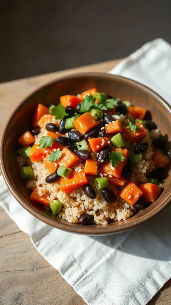 quinoa black bean dish