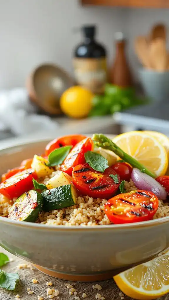 quinoa bowl with vegetables