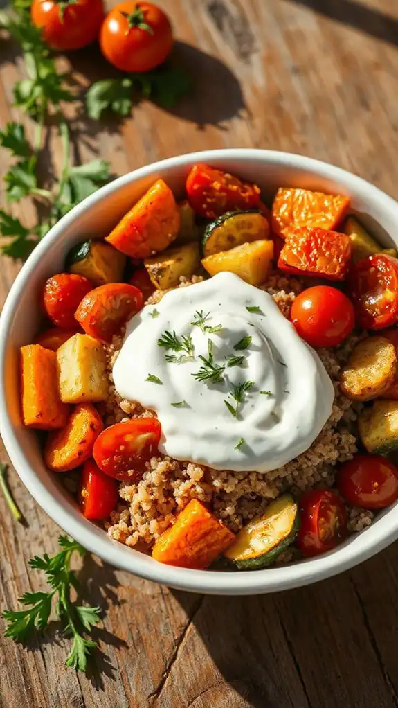 quinoa bowl with vegetables quinoa bowl with vegetables