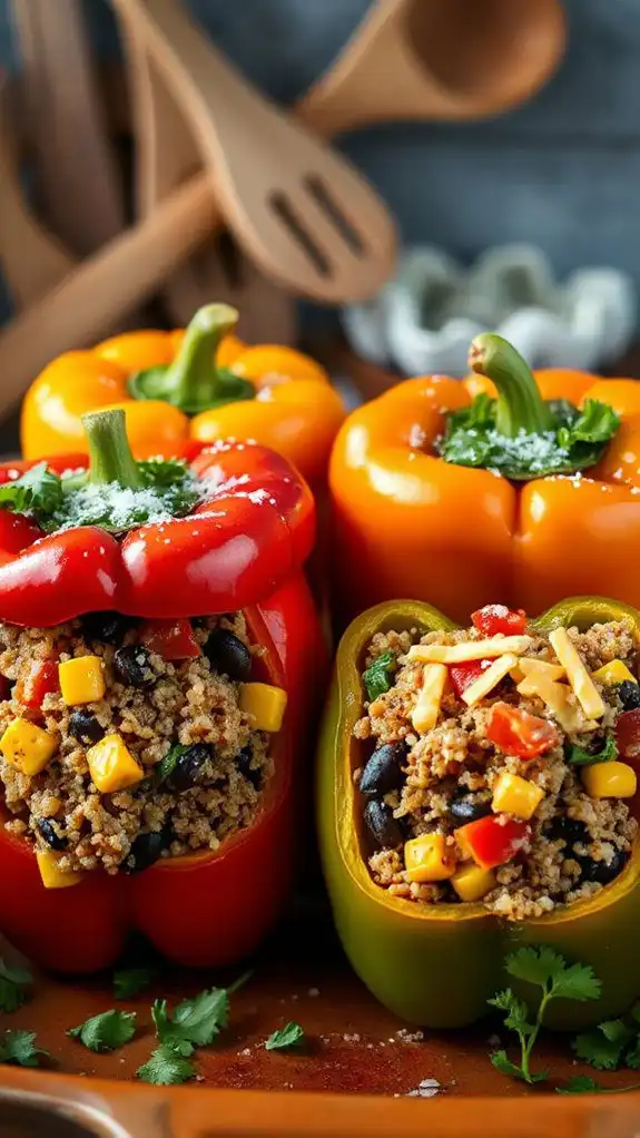 quinoa filled bell pepper recipe