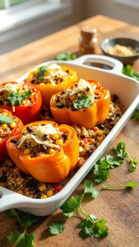 quinoa filled bell peppers recipe