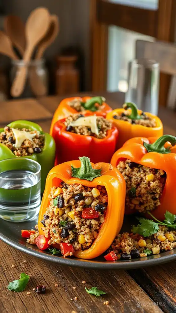 quinoa filled bell peppers recipe