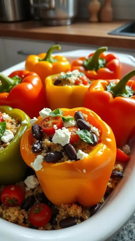 quinoa filled bell peppers recipe