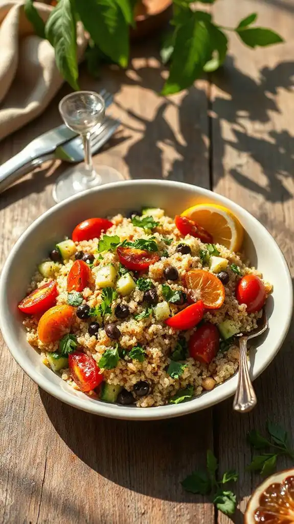 quinoa salad with chickpeas
