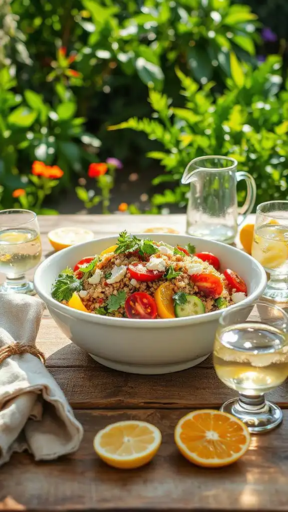 quinoa salad with dressing quinoa salad with dressing
