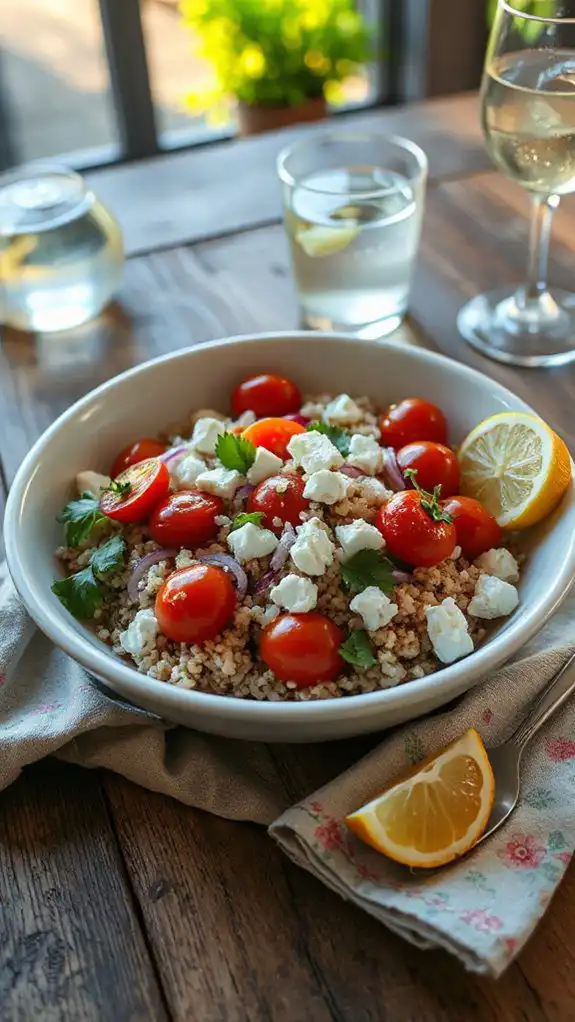 quinoa salad with feta quinoa salad with feta