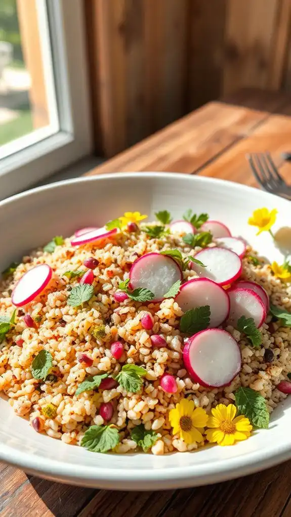 quinoa salad with herbs