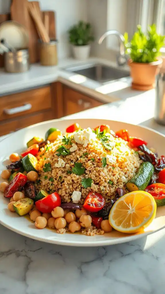 quinoa salad with vegetables