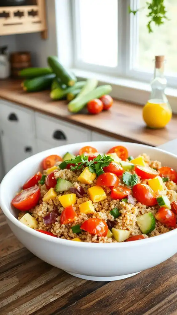 quinoa salad with vegetables