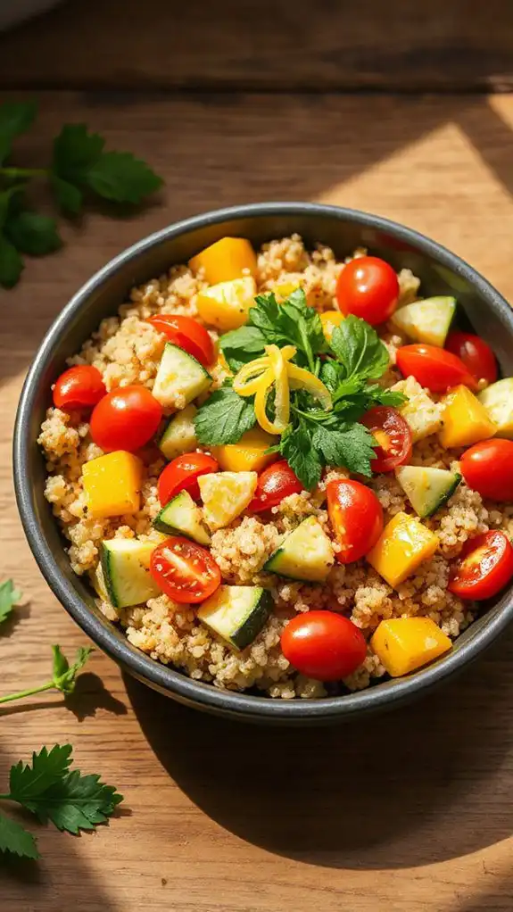 quinoa with lemon herbs
