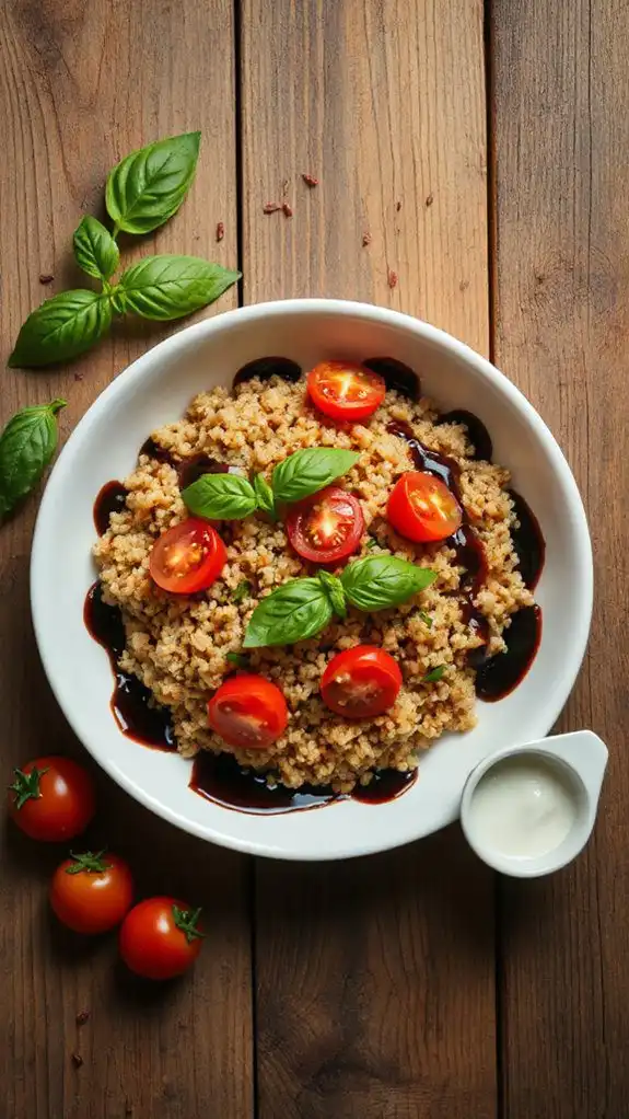 quinoa with tomato basil
