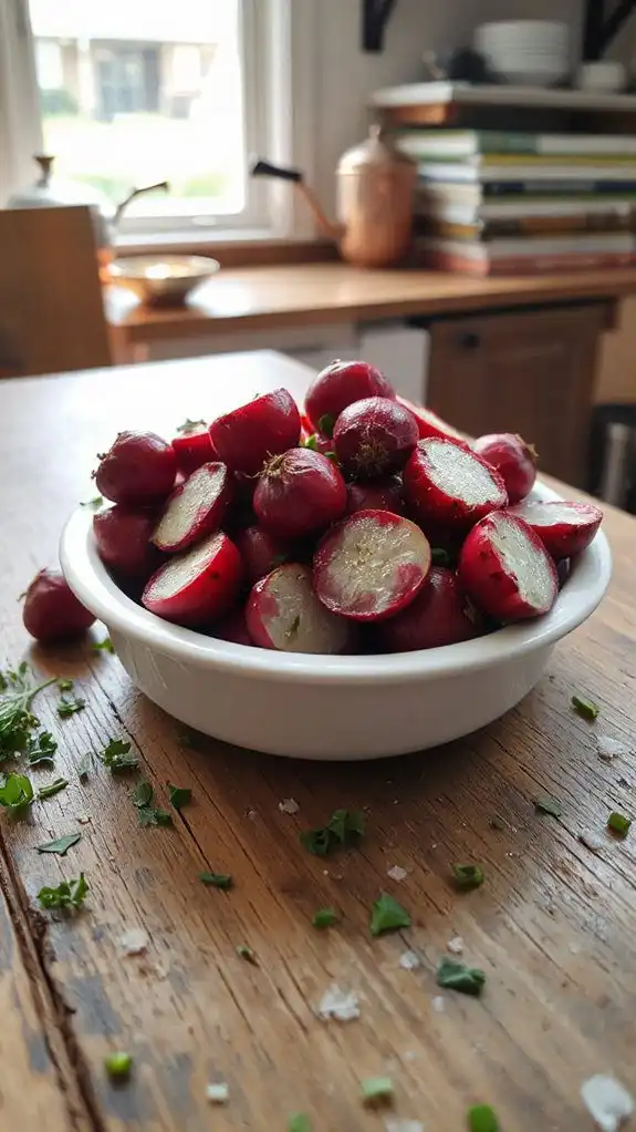 radishes with raspberry balsamic radishes with raspberry balsamic