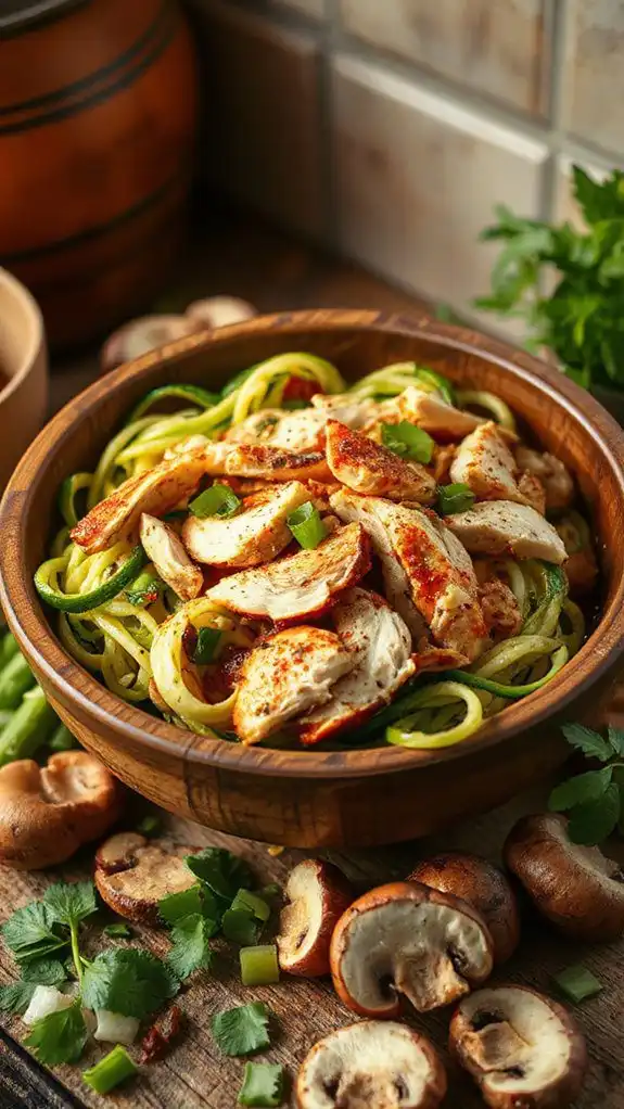ramen soup with zoodles