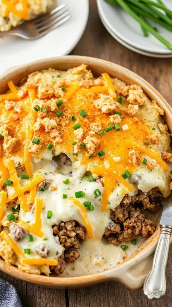 ranch flavored hamburger pasta bake