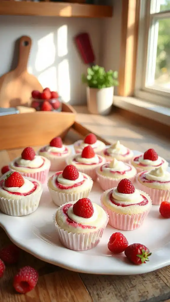 raspberry cheesecake dessert bites