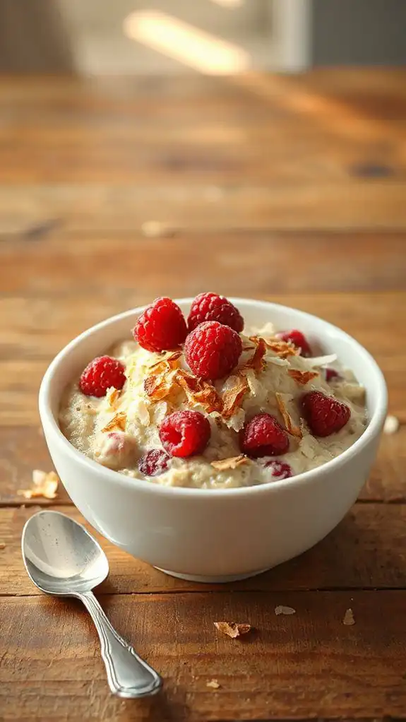 raspberry coconut oatmeal recipe