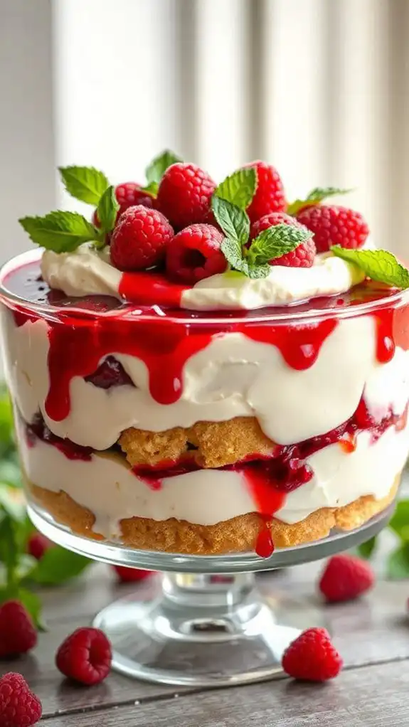 raspberry dessert layered trifle raspberry dessert layered trifle