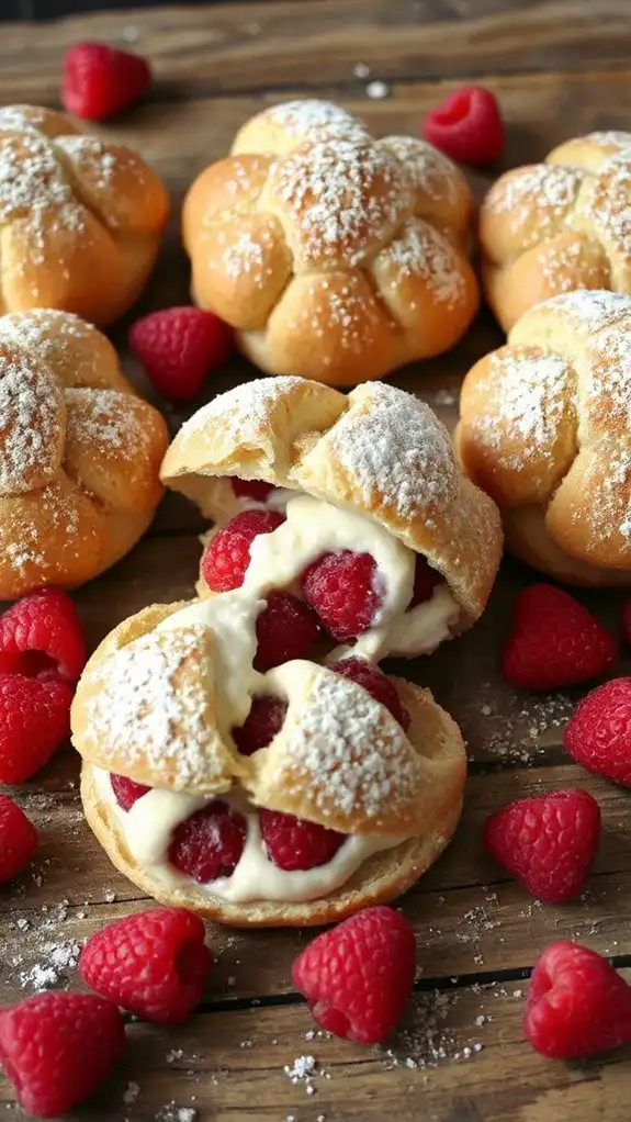 raspberry filled pastry desserts raspberry filled pastry desserts