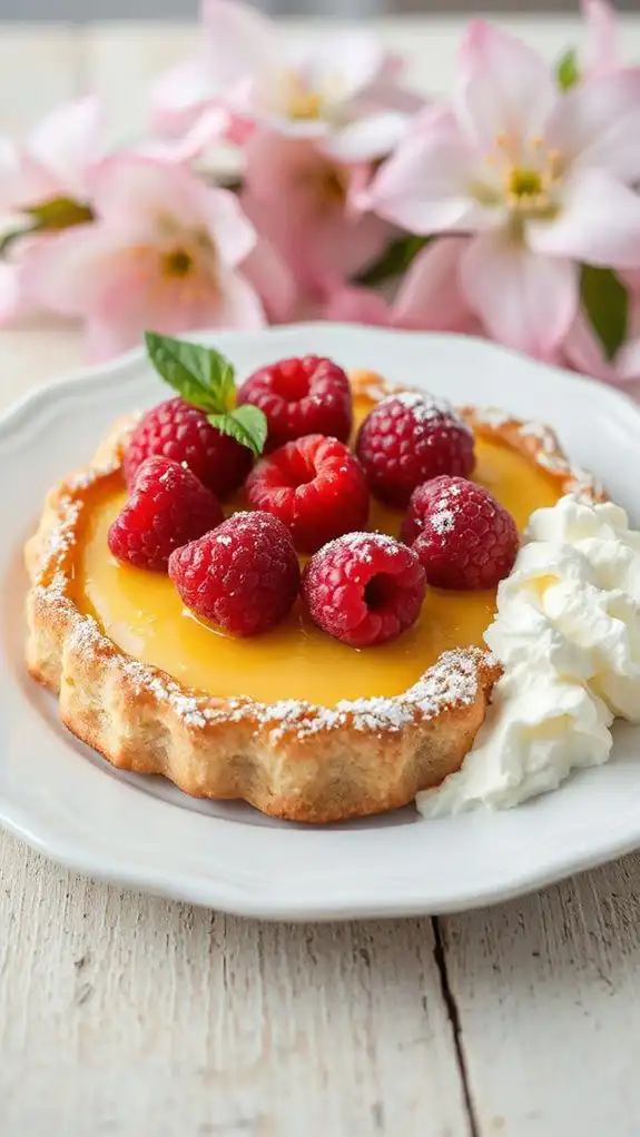 raspberry lemon curd dessert