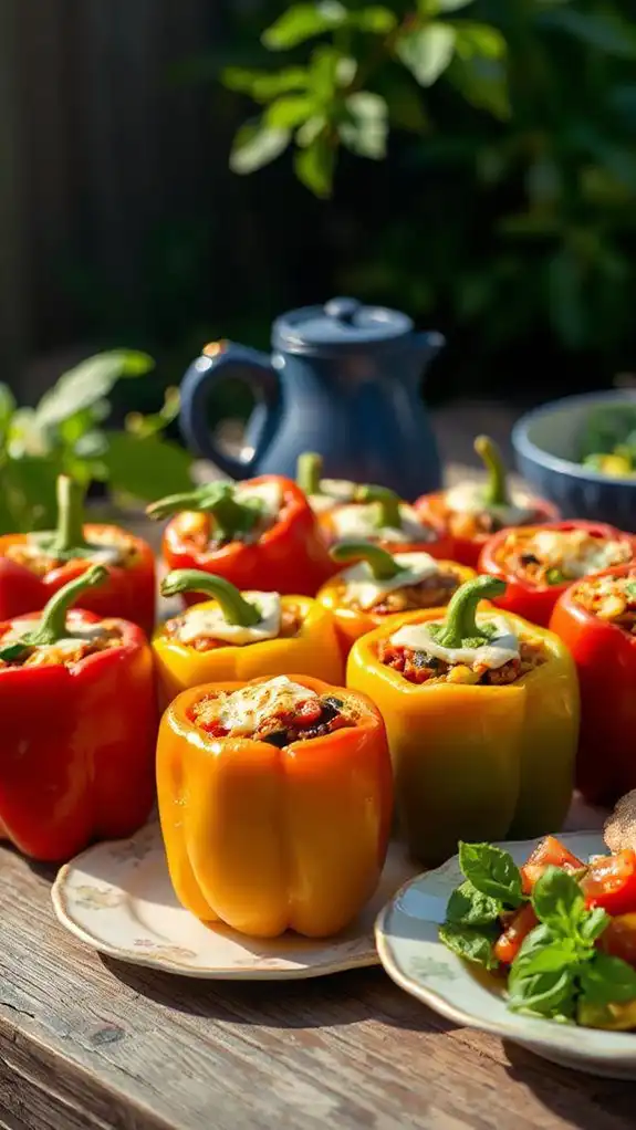 ratatouille filled bell peppers recipe