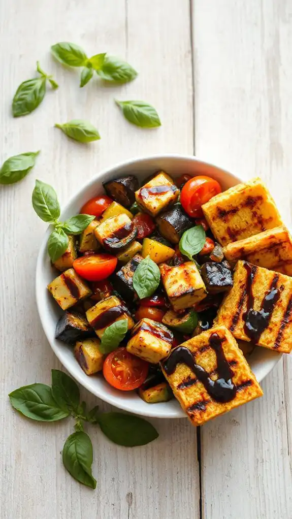 ratatouille served with polenta