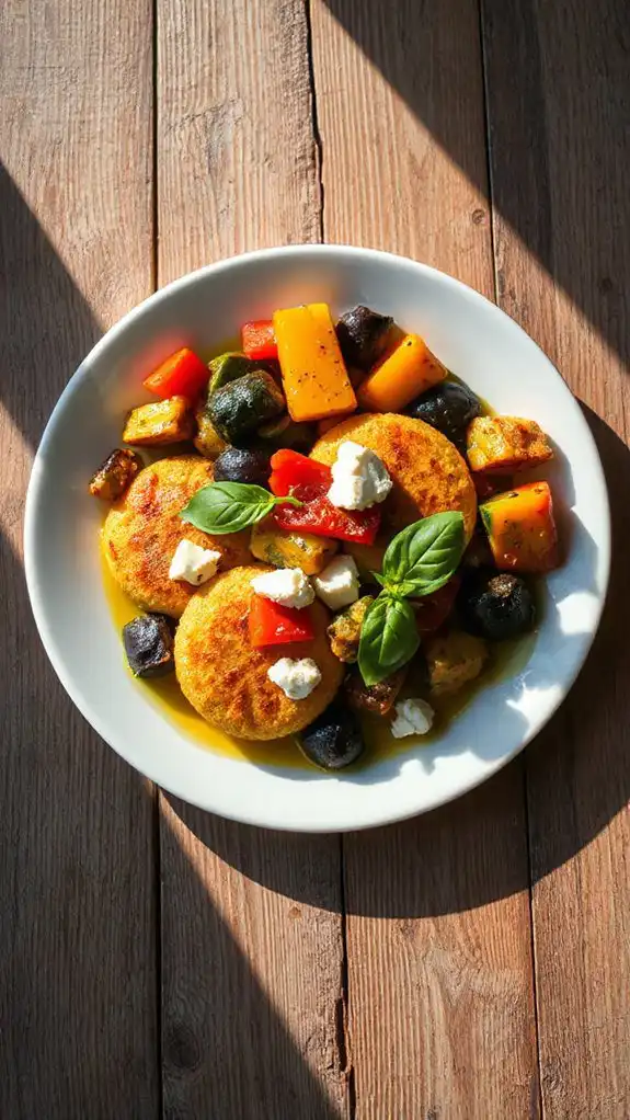 ratatouille with goat cheese