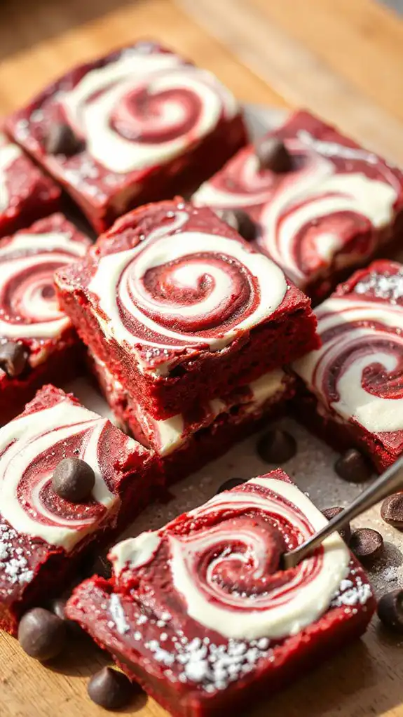 red velvet cream cheese brookies