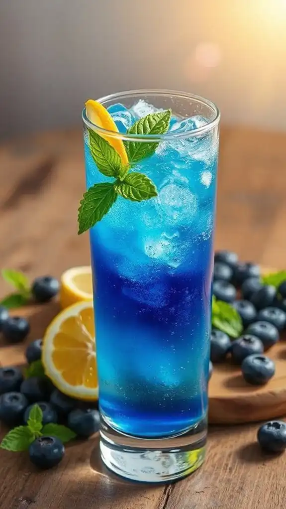 refreshing blueberry mint beverage refreshing blueberry mint beverage