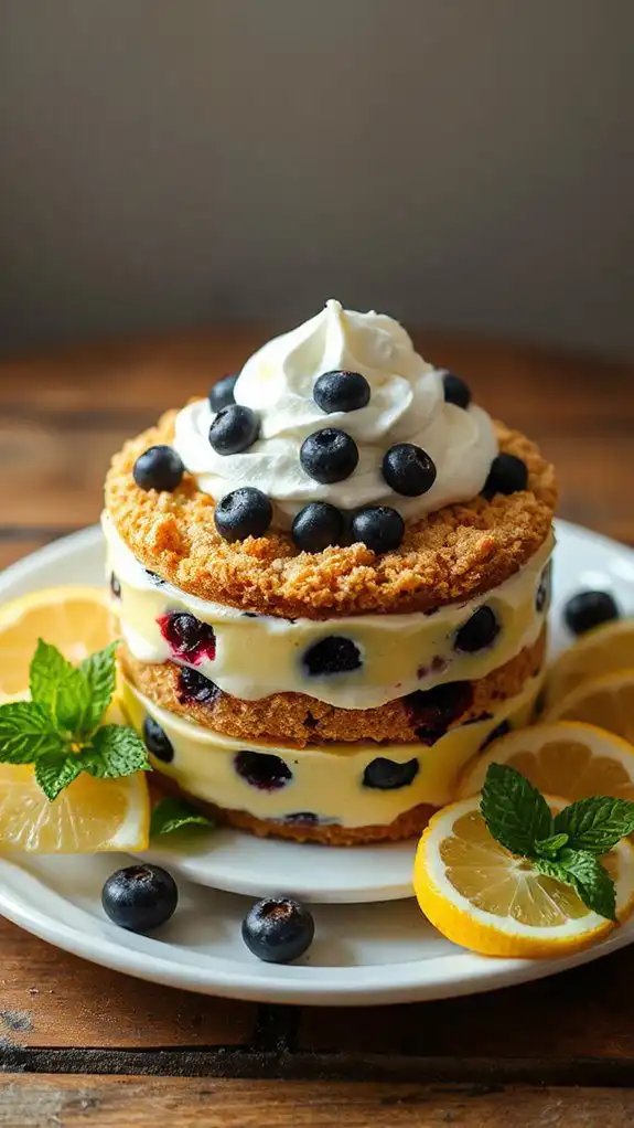 refreshing citrus berry dessert