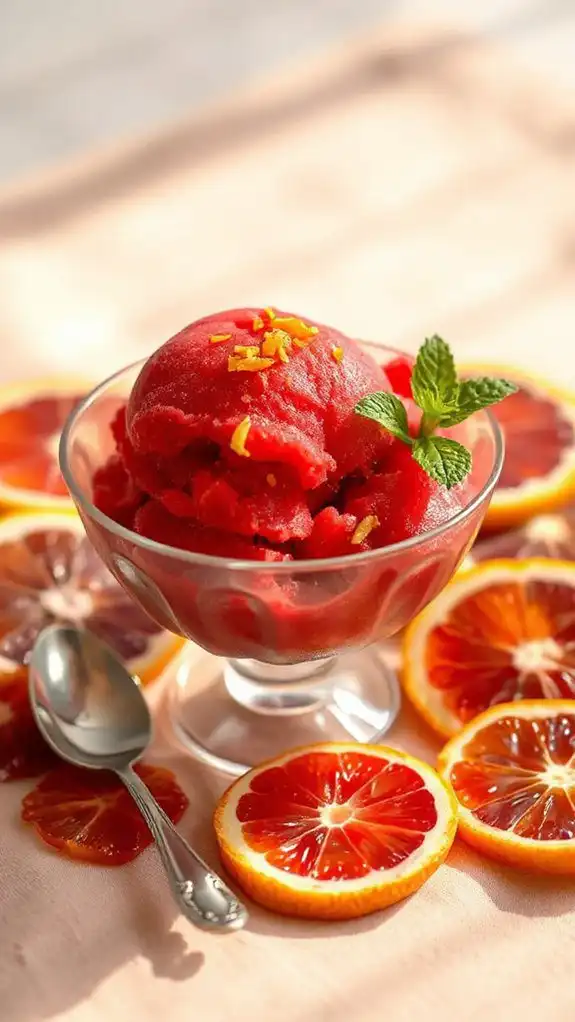 refreshing citrus flavored dessert
