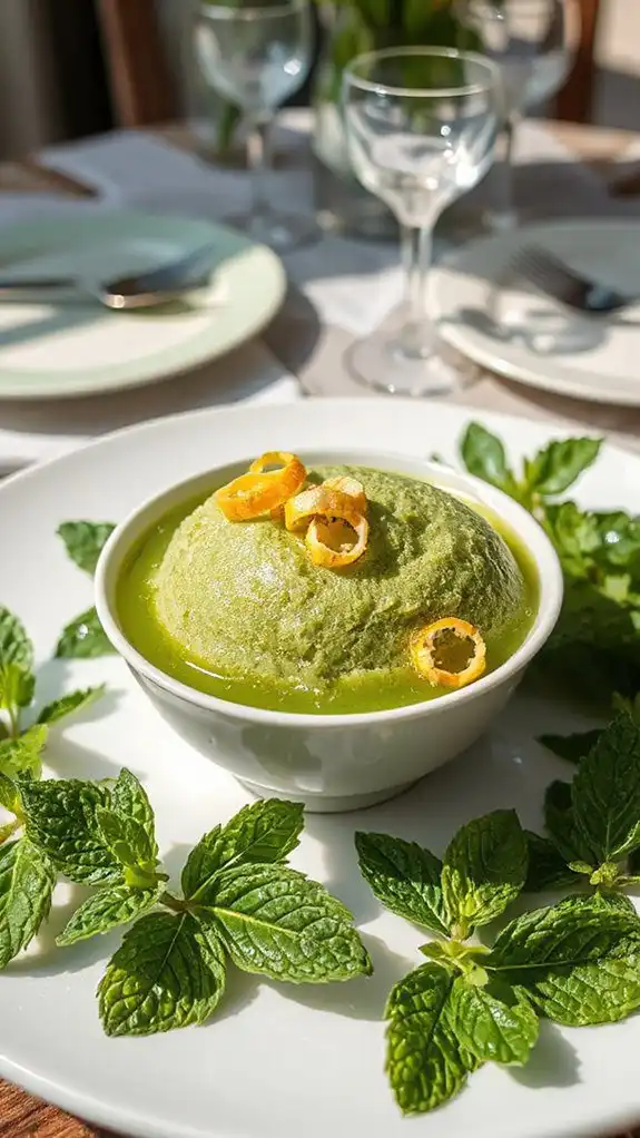 refreshing citrus flavored dessert