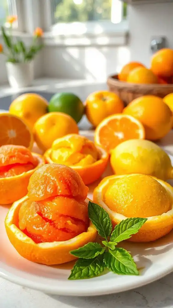 refreshing citrus frozen dessert