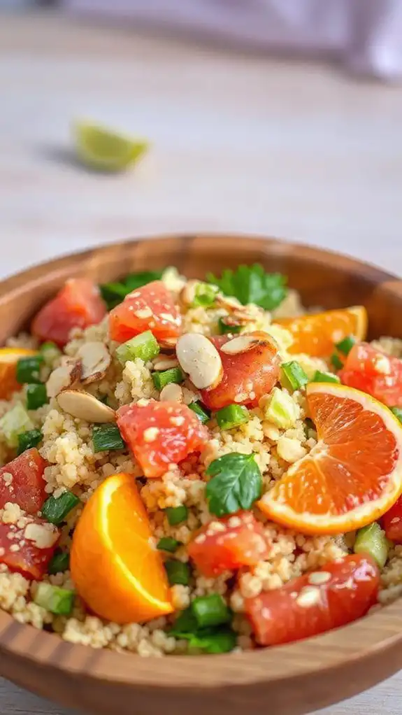 refreshing citrus infused couscous salad