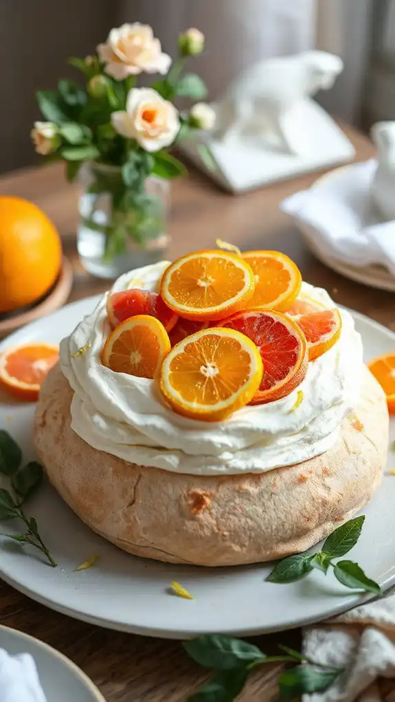 refreshing citrus meringue dessert