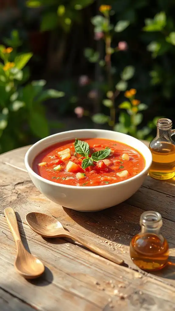 refreshing cold vegetable soup