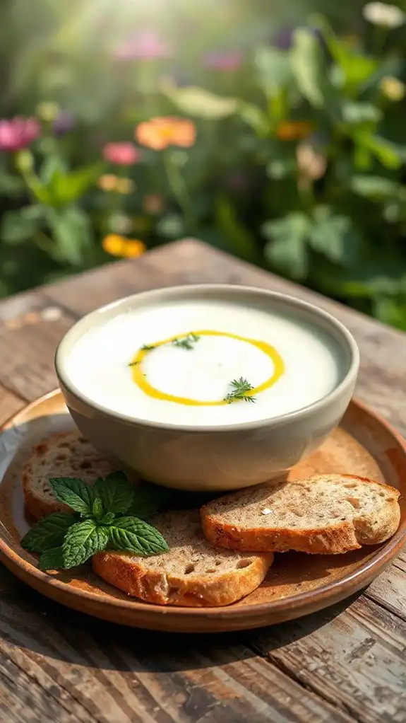 refreshing cucumber yogurt soup
