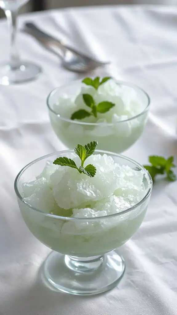 refreshing frozen green tea