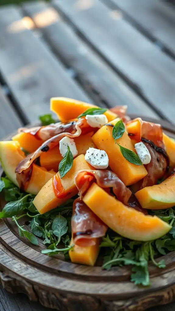 refreshing fruit and meat salad