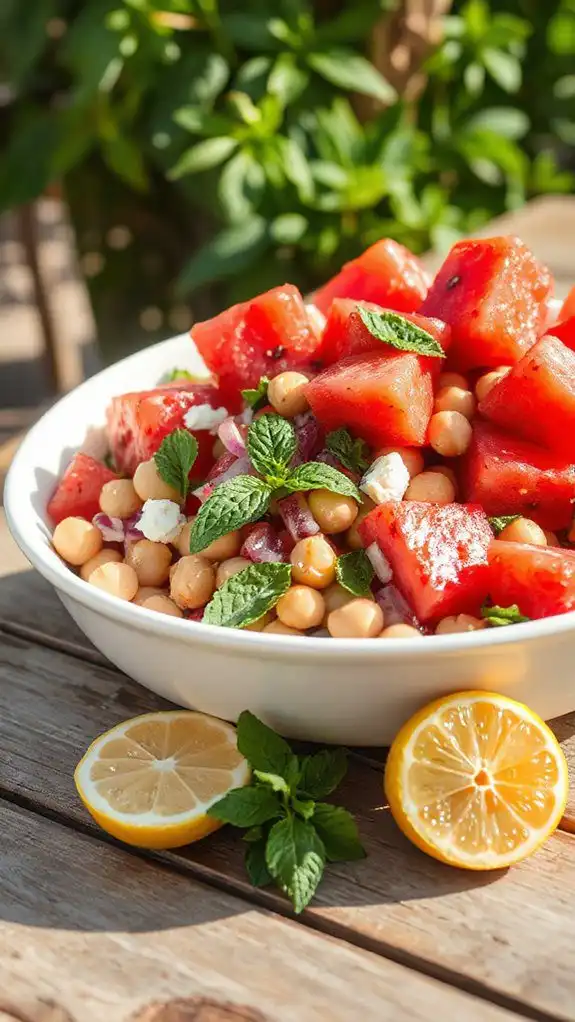 refreshing fruity protein salad