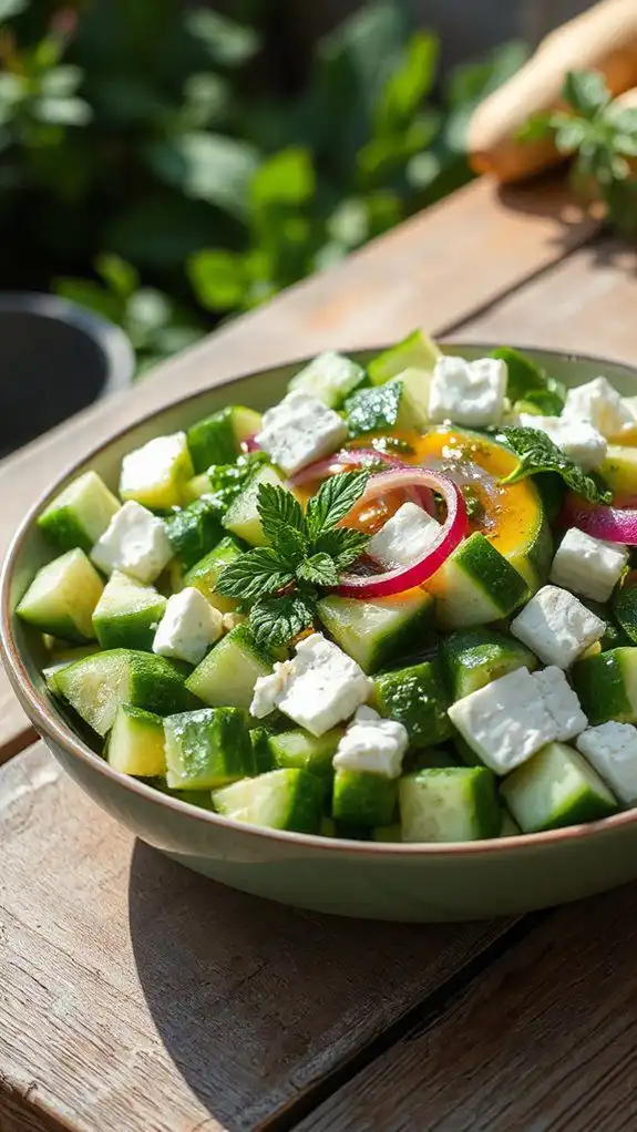 refreshing herb infused salad