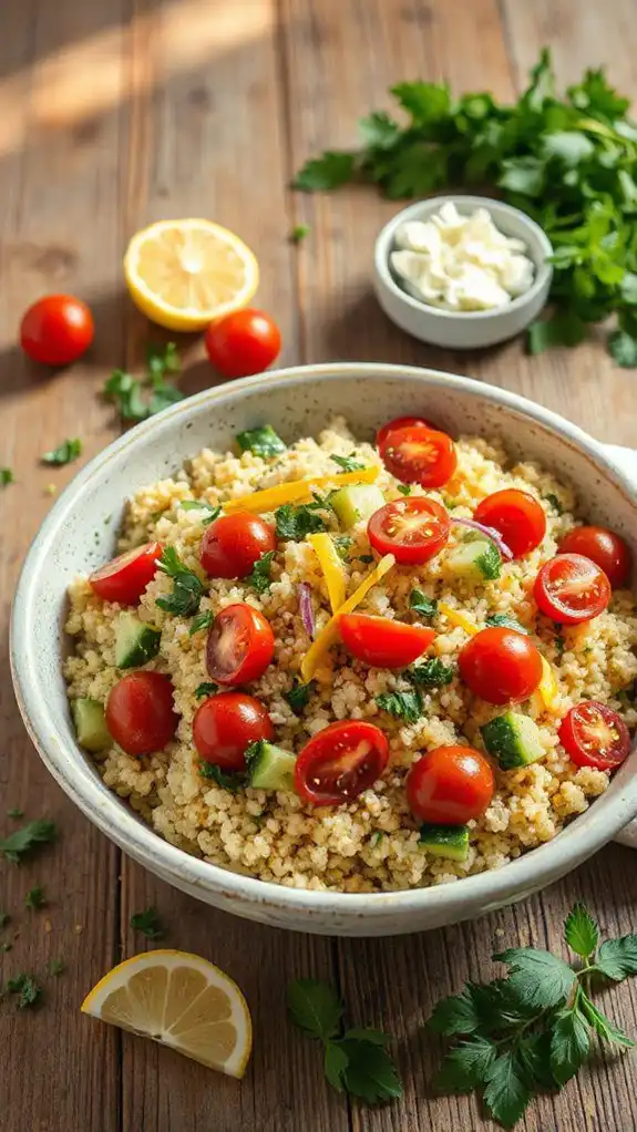 refreshing lemon herb salad
