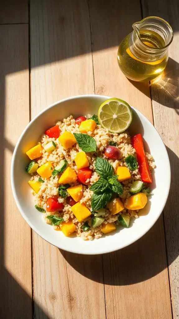 refreshing mango mint salad