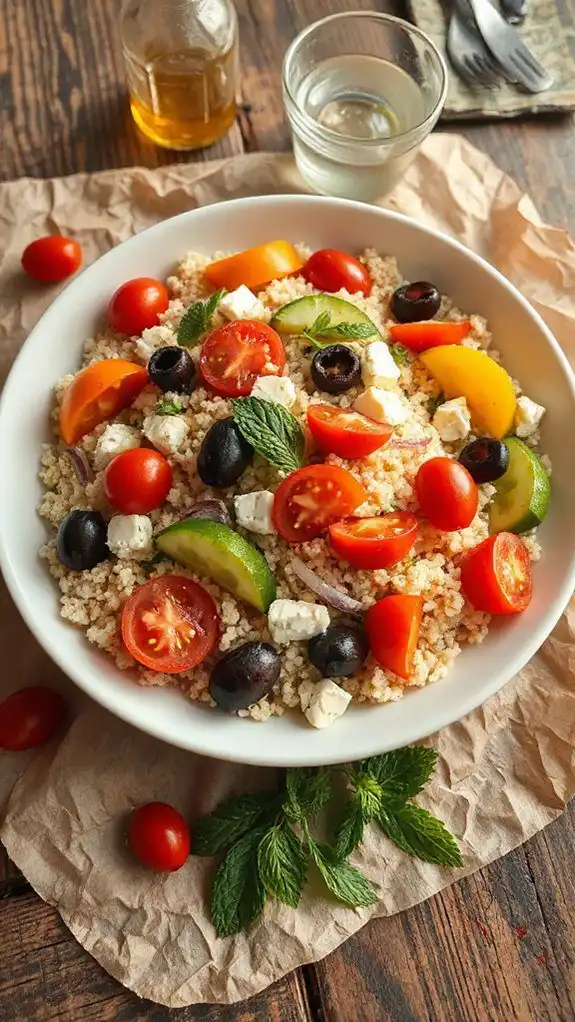 refreshing mediterranean couscous salad