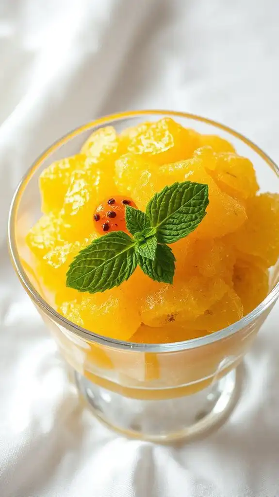 refreshing passion fruit dessert